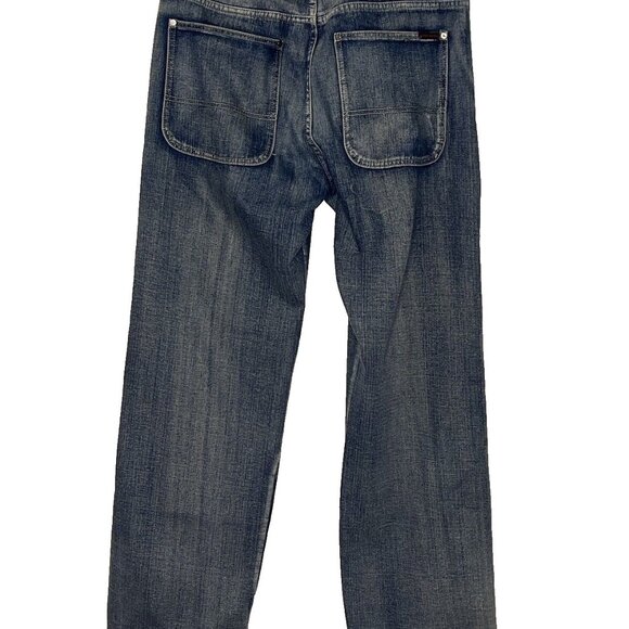 Moda Jeans U.S.A. 36x34 Wide Leg With Belt Baggy Hip Trendy - Picture 6 of 9